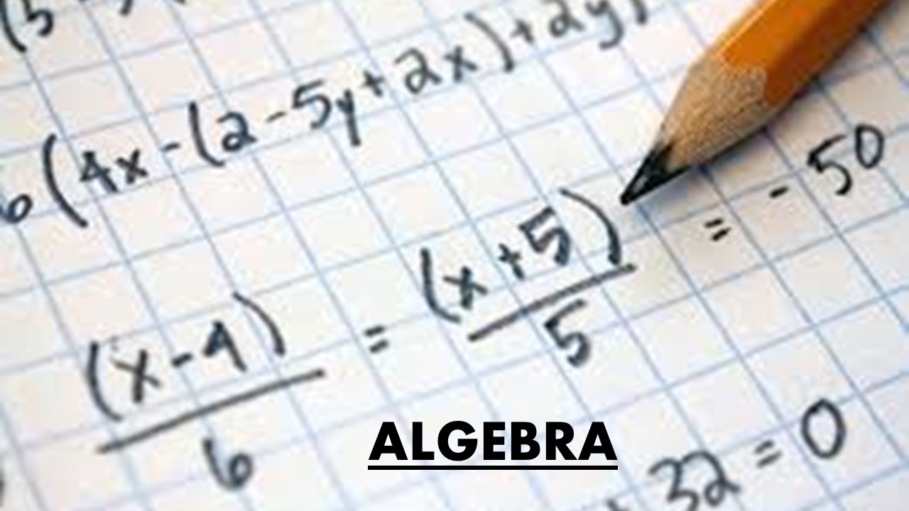 STD IX – ALGEBRA – (Online)