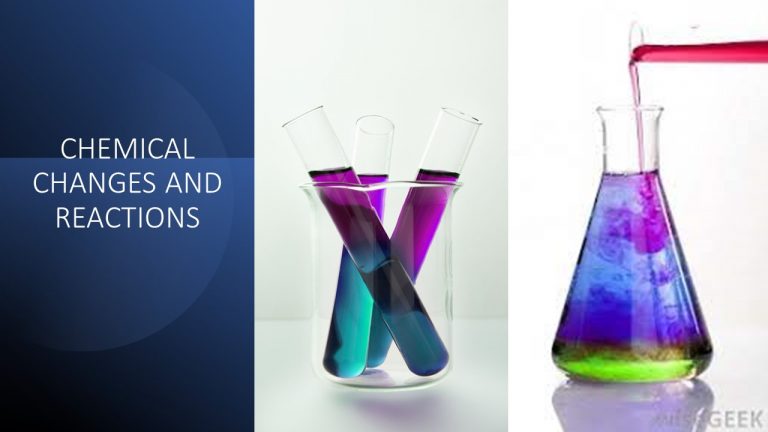 STD IX – CHEMICAL CHANGES AND REACTION – IX ARCHIMEDES