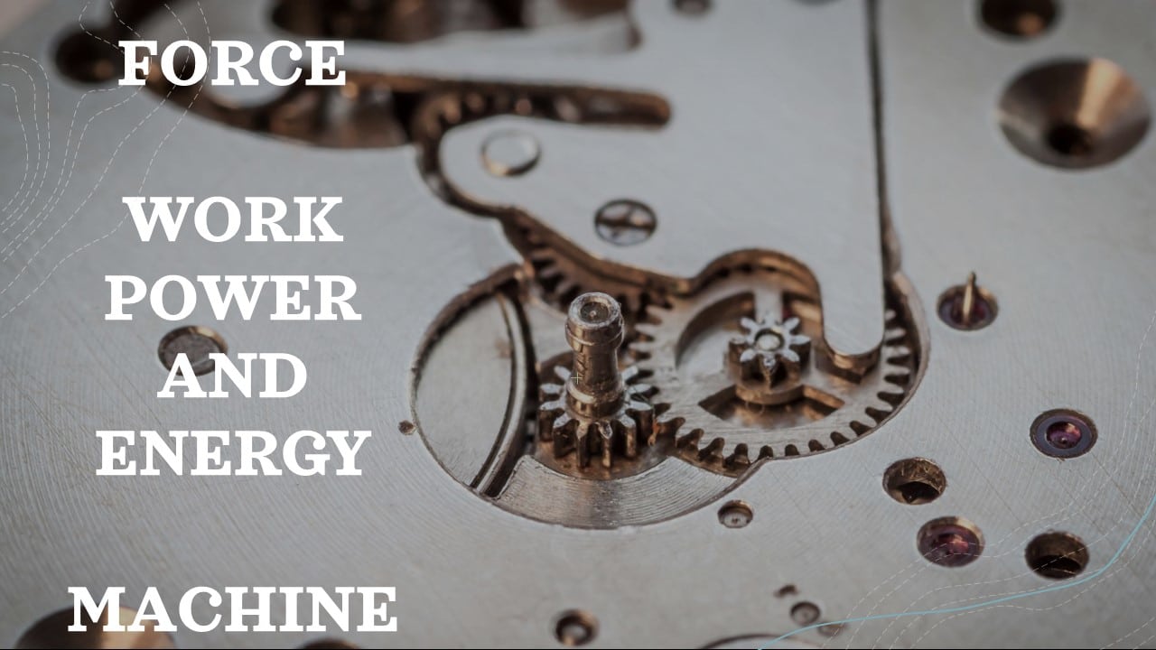 Power, Energy, Force & Work