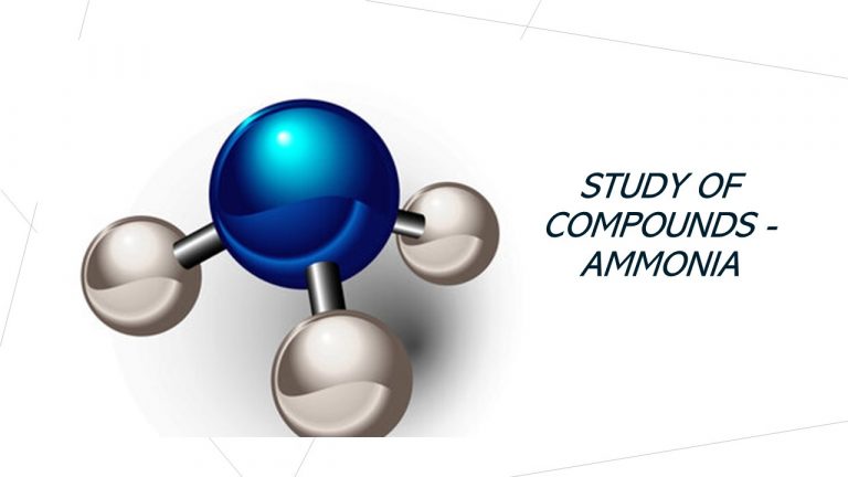 STD X – STUDY OF COMPOUNDS AMMONIA – NEWTON