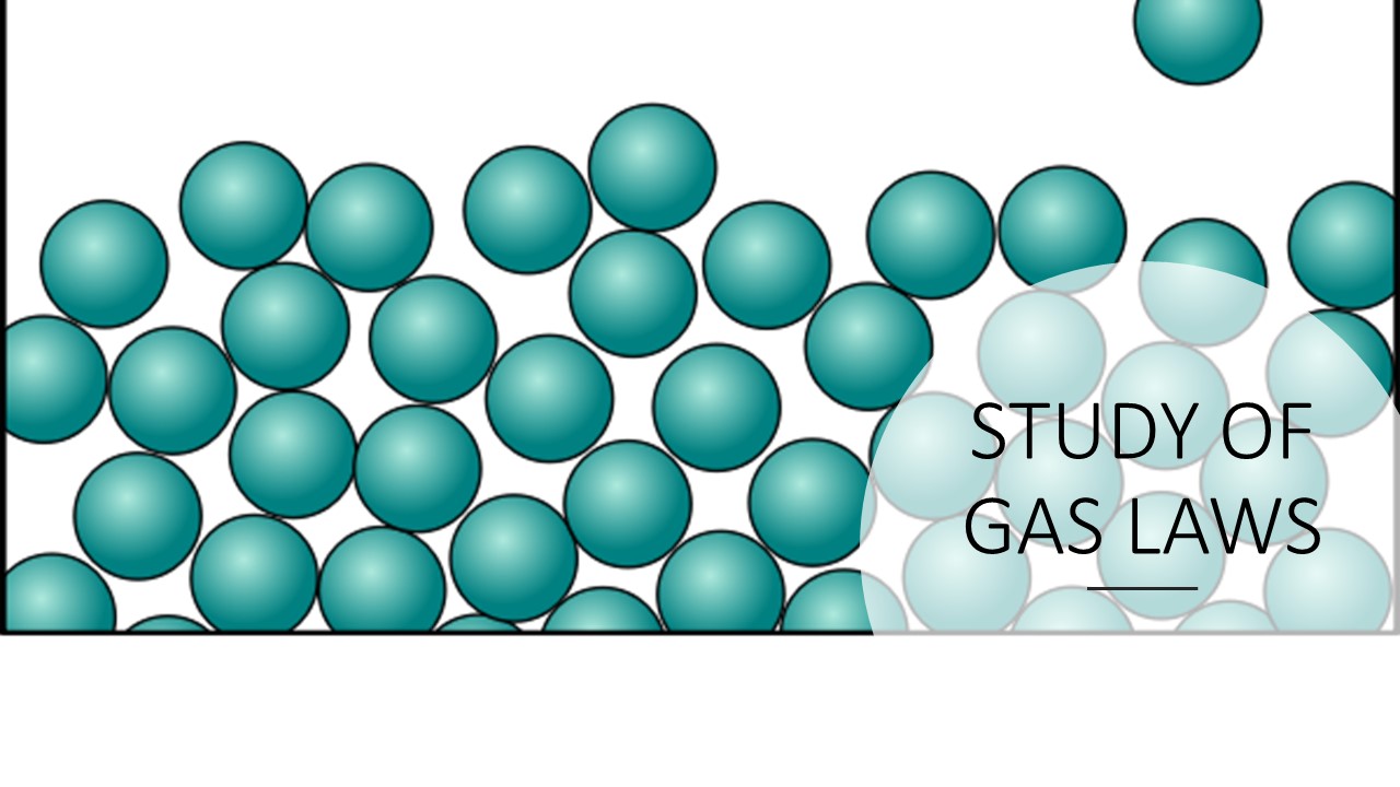 STD IX – STUDY OF GAS LAWS – (Online)